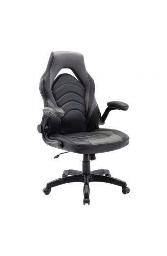 BF7800 Gaming Πολυθρόνα Pu Μαύρο - Γκρι - 71x67x115/127cm