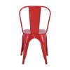 RELIX Καρέκλα, Μέταλλο Βαφή Κόκκινο Matte