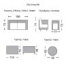 CITY Living Set Σαλόνι Καθιστικό Κήπου - Βεράντας Alu Ανθρακί - Μπεζ - Τραπ+2θέσιο+2 Πολυθρ+Βοηθ.τραπ