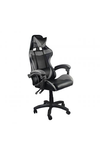 BF7850 Gaming Πολυθρόνα Γραφείου Διευθυντή Pu Μαύρο - Γκρι - 63x70x117/127cm