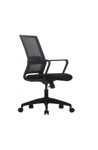 BF2115 Πολυθρόνα Γραφείου Μαύρο Mesh - Ύφασμα Μαύρο - 62x58x92/100cm