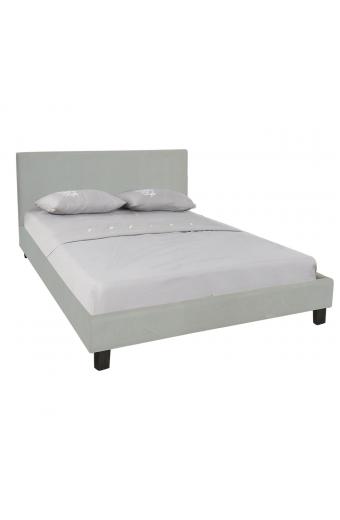WILTON Κρεβάτι Διπλό για Στρώμα 140x190cm, Ύφασμα Απόχρωση Grey Stone - 149x203x89cm