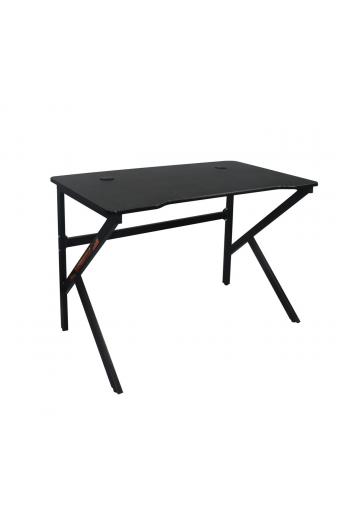 GAMING Γραφείο 100x60cm Μέταλλο Βαφή Μαύρο - 100x60x75cm