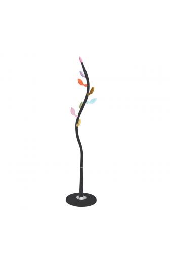 WOODY Καλόγερος Μέταλλο Βαφή Μαύρο - Φ 37x170cm