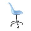 MARTIN Καρέκλα Γραφείου Χρώμιο PP Σιέλ - Κάθισμα : Pu Σιέλ Μονταρισμένη Ταπετσαρία Συσκ.1