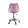 MARTIN Καρέκλα Γραφείου Χρώμιο PP Ροζ - Κάθισμα : Pu  Ροζ Μονταρισμένη Ταπετσαρία Συσκ.1