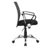 BF2009 Πολυθρόνα Γραφείου Mesh Ανθρακί  - Μαύρο - 58x60x91/101cm