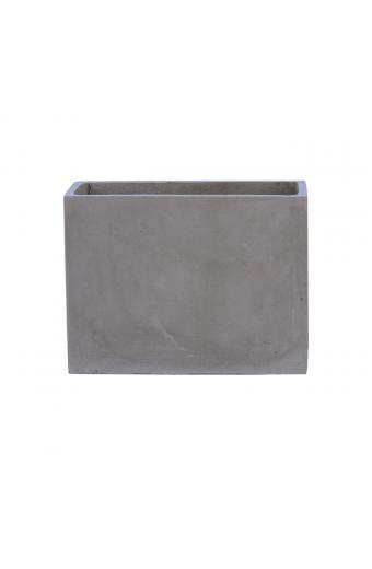 FLOWER POT-2 Cement Grey 60x30x45cm - 60x30x45cm