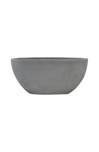 FLOWER POT-4 Cement Grey 56x27x26cm - 56x27x26cm