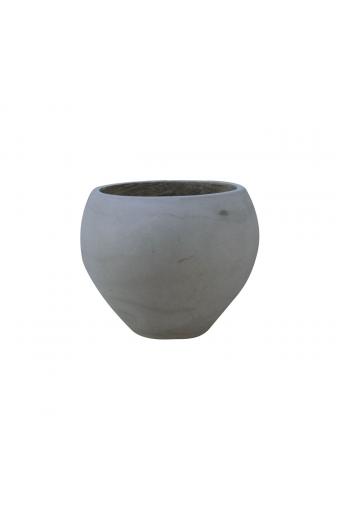FLOWER POT-5 Cement Grey Φ32x26cm - Φ32x26cm