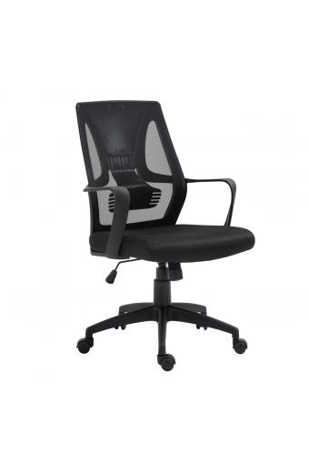 BF2960 Πολυθρόνα Γραφείου Mesh Μαύρο - 60x62x99/109cm
