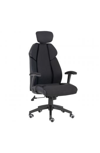 BF8300 Πολυθρόνα Γραφείου Διευθυντή, Microfiber Μαύρο PU Μαύρο - 64x72x122/130cm