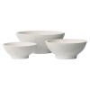 FLOWER POT-9  Set 3 τεμαχίων Απόχρωση Milk White - Φ45x18 - Φ55x22 - Φ74x30cm