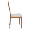 MILLER Καρέκλα Οξιά Aroma Beech, PVC Εκρού - 45x52x97cm