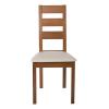 MILLER Καρέκλα Οξιά Aroma Beech, PVC Εκρού - 45x52x97cm