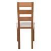 MILLER Καρέκλα Οξιά Aroma Beech, PVC Εκρού - 45x52x97cm