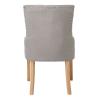 BOCCA  Καρέκλα Μέταλλο Βαφή Φυσικό - Ύφασμα Καφέ