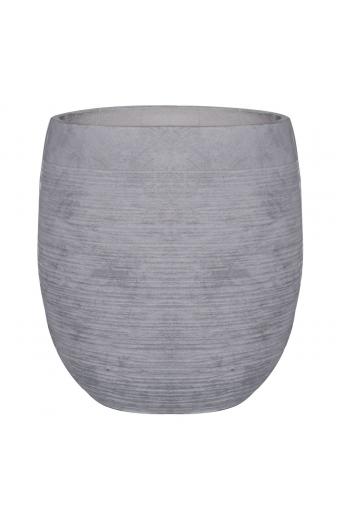 FLOWER POT-8 Απόχρωση Light Grey Wash - Φ48x52cm