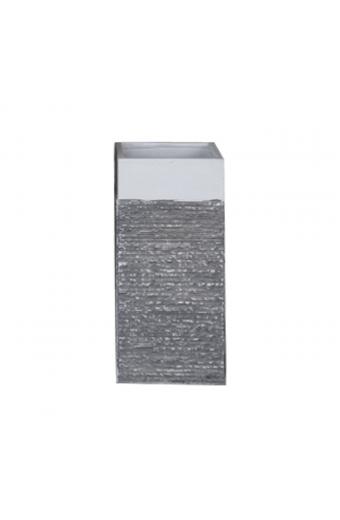 FLOWER POT-10 Απόχρωση Black Wash - 34x34x70cm