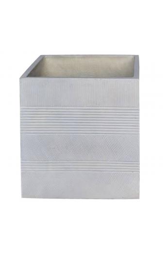 FLOWER POT-11 Σαγρέ Απόχρωση Beige - 45x45x45cm