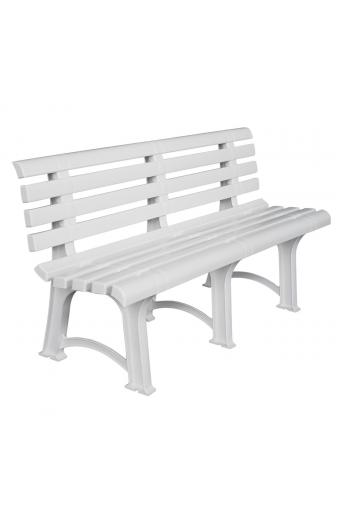 ATENA Παγκάκι Κήπου-Βεράντας, PP Άσπρο - 150x73x51cm