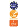 LARA Πολυθρόνα Pro Dining Στοιβαζόμενη, ALU Silver, PP - UV Protection Απόχρωση Εκρού - 60x52x85cm
