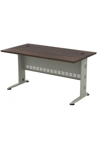 COMPACT Γραφείο Απόχρωση Γκρι - Σκούρο Καρυδί - 150x80x75cm