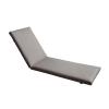 SUNLOUNGER Μαξιλάρι Ξαπλώστρας PVC Γκρι με Φερμουάρ & Velcro (Foam+Polyester) - 196(78+118)x60x7cm