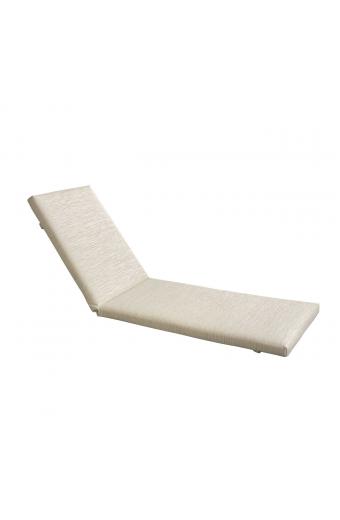SUNLOUNGER Μαξιλάρι Ξαπλώστρας Textilene Μπεζ με Φερμουάρ & Velcro (Foam+Polyester) - 196(78+118)x60x7cm