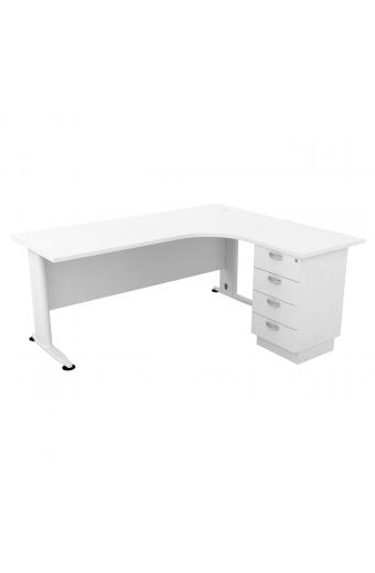 SUPERIOR COMPACT Δεξιά Γωνία Απόχρωση Άσπρο - 180x70x75 / 150x60x75cm