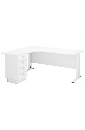 SUPERIOR COMPACT Αριστερή Γωνία, Απόχρωση Άσπρο - 180x70x75 / 150x60x75cm