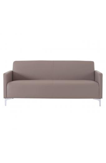 STYLE Καναπές Σαλονιού Καθιστικού, 2Θέσιος, Pu Cappuccino K/D - 112x71x72cm