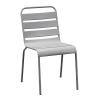 BRIO Καρέκλα-Pro Στοιβαζόμενη Μέταλλο Βαφή Cool Grey 4C - 48x59x79cm