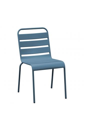 BRIO Καρέκλα-Pro Στοιβαζόμενη Μέταλλο Βαφή Sandy Blue 5415C - 48x59x79cm