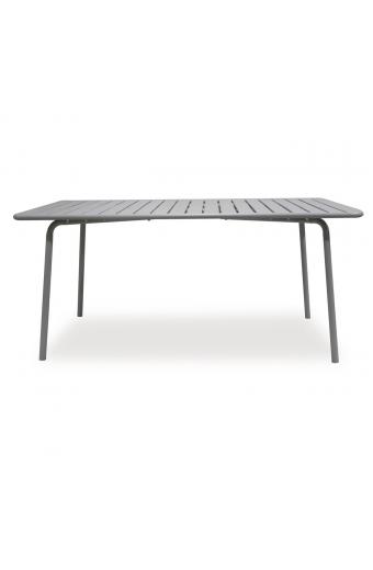 BRIO Slat Τραπέζι-Pro Κήπου - Βεράντας, Μέταλλο Βαφή Cool Grey 4C - 160x90x73cm