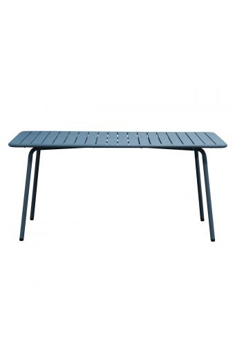 BRIO Slat Τραπέζι-Pro Κήπου - Βεράντας, Μέταλλο Βαφή Sandy Blue 5415C - 160x90x73cm