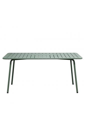 BRIO Slat Τραπέζι-Pro Κήπου - Βεράντας, Μέταλλο Βαφή Sandy Green 5635C - 160x90x73cm