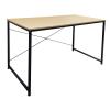 ΓΡΑΦΕΙΟ Η/Υ Μέταλλο Βαφή Μαύρο, Melamine Beech - 120x60x74cm