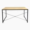 ΓΡΑΦΕΙΟ Η/Υ Μέταλλο Βαφή Μαύρο, Melamine Beech - 120x60x74cm
