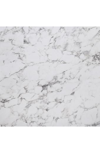 HPL (High Pressure Laminated) Επιφάνεια Τραπεζιού Απόχρωση White Marble, Εξωτερικού χώρου - 80x80cm/12mm