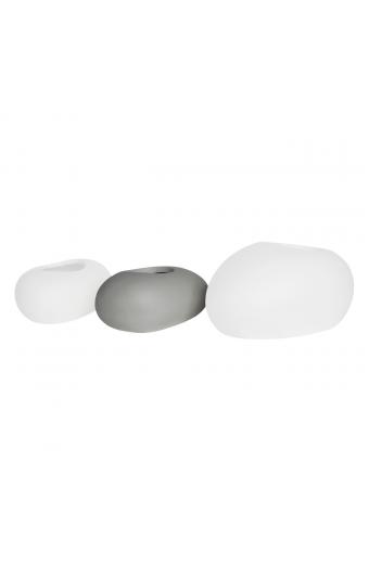 FLOWER POT-ROCK 50x32x19cm, Cement Απόχρωση White - 50x32x19cm