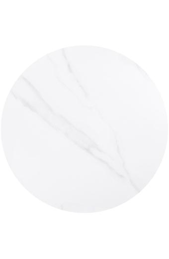 Επιφάνεια Μάρμαρο Sintered Stone, Απόχρωση White Marble (MDF για στήριξη βάσης) - Φ60cm/11mm
