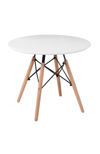 ART Wood Kid Τραπέζι Άσπρο MDF - Φ60cm H.49cm