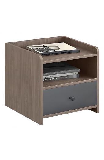 ORIENT Κομοδίνο με 1 Συρτάρι, Απόχρωση Sonoma Oak-Grey - 43x40x49cm