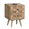 TEKA-W Κομοδίνο Ξύλο Ακακία Φυσικό - 40x35x55cm