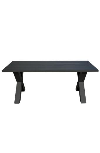 ALLEY Τραπέζι Dining Κήπου-Βεράντας ALU Ανθρακί - 220x94x72cm