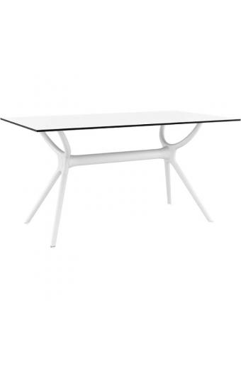 AIR ΤΡΑΠΕΖΙ 140Χ80Χ74εκ. WHITE LAMINATE 12mm