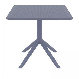 SKY DARK GREY 80X80X74εκ. ΤΡΑΠΕΖΙ ΠΟΛ/ΝΙΟΥ