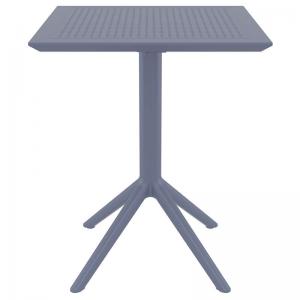 SKY DARK GREY 60Χ60X74εκ. ΤΡΑΠΕΖΙ ΠΤΥΣ/ΝΟ ΠΟΛ/ΝΙΟΥ