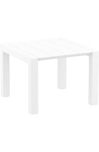 VEGAS WHITE 100X100/140Χ75εκ. ΕΠΕΚΤ.ΤΡΑΠΕΖΙ ΠΟΛ/ΝΙΟΥ
